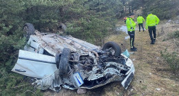 Bolu'da feci kaza: 1 ölü, 2 yaralı