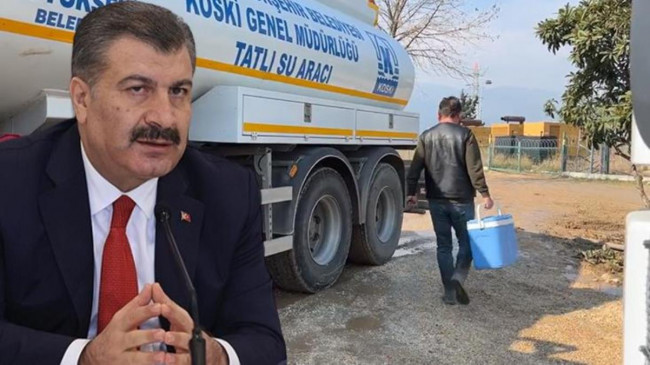 Bakan Koca’dan Hataylılara kritik uyarı: Şebeke suyu şu an için içmeye elverişli değil
