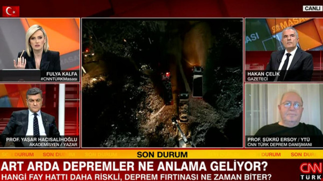 Prof. Dr. Şükrü Ersoy ‘Deprem fırtınası devam ediyor’ dedi ve ekledi: Komşu alanlara yeni gerilimler yüklemiş olabilir