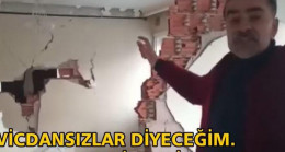 Depremde hasar görmüştü… Binaya verilen raporla küplere bindi! “Vicdansızlar, bu bina hafif hasarlı olabilir mi?”