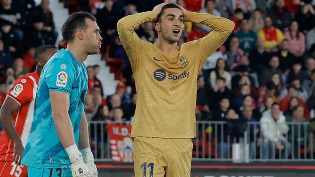 Barcelona kümede kalma mücadelesi veren Almeria’ya 1-0 mağlup oldu!İspanya