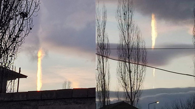 Gökyüzünde ilginç görüntü – Son Dakika Türkiye Haberleri