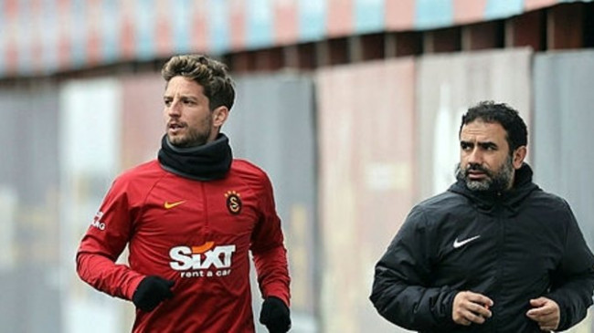 Galatasaray'da Mertens özel program dahilinde çalıştı