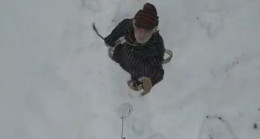 Yaşlı çiftin yardımına drone yetişti! O anlar böyle kayıt altına alındı
