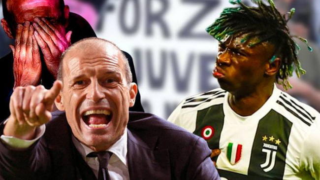 Roma Juventus maçında görülmemiş rekor! Juve’nin yıldızı Moise Kean oyuna girdikten 39 saniye sonra kırmızı kart gördüİtalya