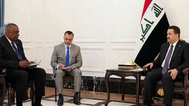 ABD Savunma Bakanı Austin Irak'ta