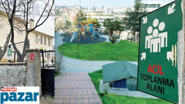 Mahallelerimizdeki afet toplanma alanlarına bir baktık… Parklar bahçeler güzel ama yetersiz