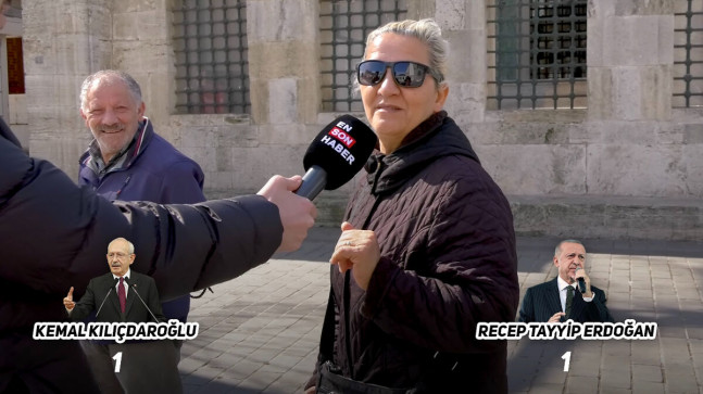 Ensonhaber’den Eminönü’nde Cumhurbaşkanlığı seçim anketi