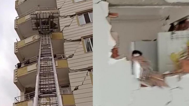 Adıyaman’da depremin dehşetini gözler önüne seren görüntüler