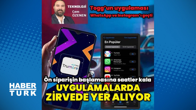 TOGG ön sipariş aplikasyonu “Trumore” en popüler uygulamalar arasında! – TOGG Haberleri