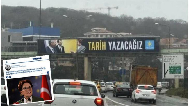 İstanbul’daki pankart Yunanistan’da ses getirdi!