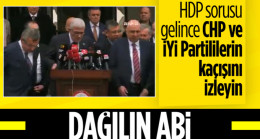 CHP’li Engin Özkoç ve İYİ Partili Dervişoğlu, HDP sorusunu duyunca apar topar kaçtı