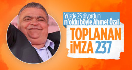 Cumhurbaşkanı adayı Ahmet Özal ilk gün 237 imza aldı