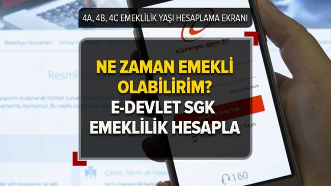 4A, 4B, 4C EMEKLİLİK YAŞI HESAPLAMA ROBOTU
