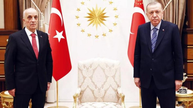Cumhurbaşkanı Erdoğan, TÜRK-İŞ Başkanı Atalay’ı kabul etti! Görüşmenin içeriği 700 bin kamu işçisini ilgilendiriyor