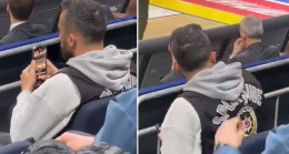 Fenerbahçe Beko – Bologna maçında bir polis tribünlerde “hükûmet istifa” tezahüratı atanların fotoğrafını çekti