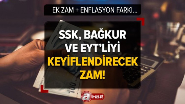 SSK, Bağ-Kur ve EYT’liyi keyiflendirecek zam! Ek zam + enflasyon farkı rehber oldu! Yeni maaş 6.702 TL! Temmuz 2023 en düşük emekli maaşı…