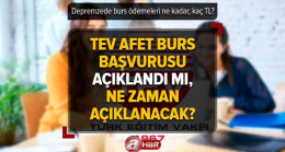 TEV Deprem BURSU BAŞVURU FORMU 2023