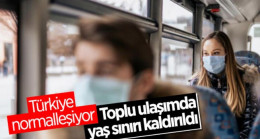 Toplu taşıma araçlarındaki sınırlamalar sona eriyor