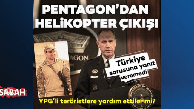 Türkiye sorusuna yanıt veremedi! Pentagon PKK helikopterlerine dahlini böyle geçiştirdi