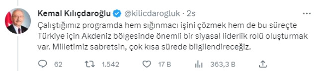 Cumhurbaşkanı Adayı Kılıçdaroğlu: 'Cumhurbaşkanlığımın İki Önemli Hedefi Var: Suriyelileri Vatanlarına Kavuşturmak.