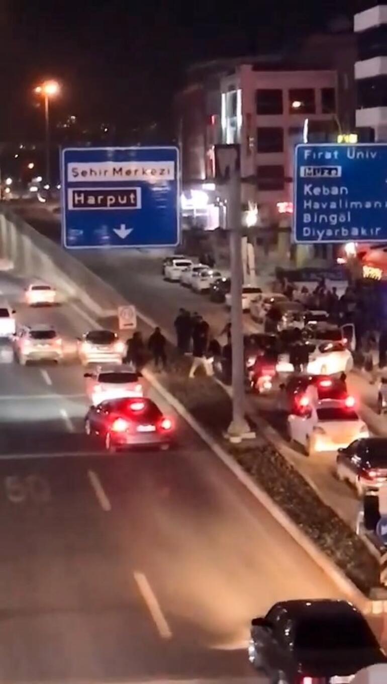 Elazığda yol verme kavgası: 10 gözaltı