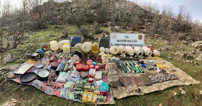 Mardin'de PKK operasyonu! Mühimmat ele geçirildi