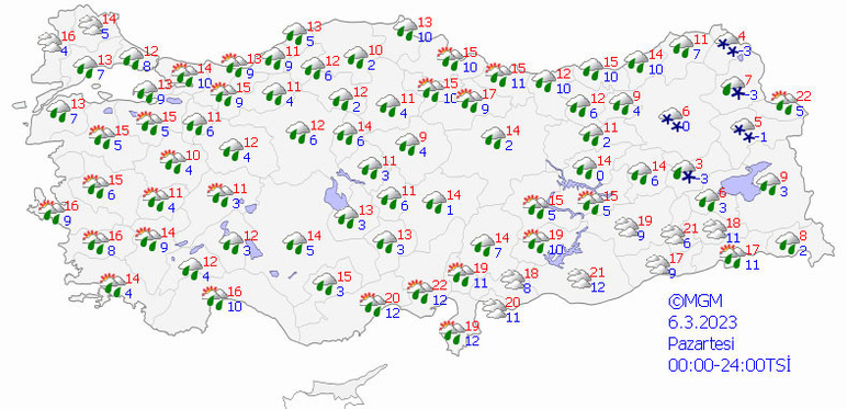 Meteoroloji'den 81 il için ayrı ayrı 5 günlük flaş uyarı - Resim : 1